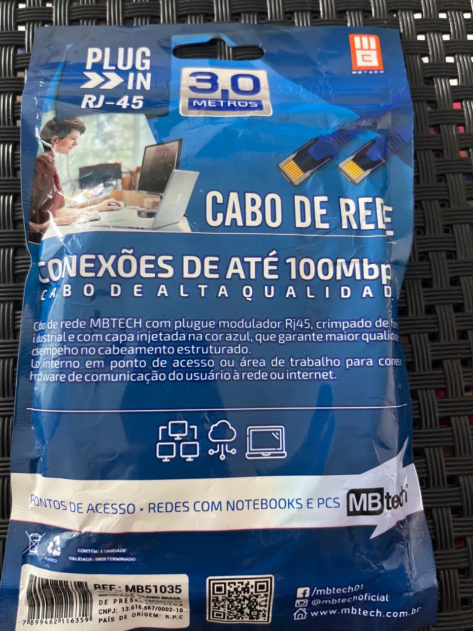 Cabo de Rede 3.0 metros  - Foto 2