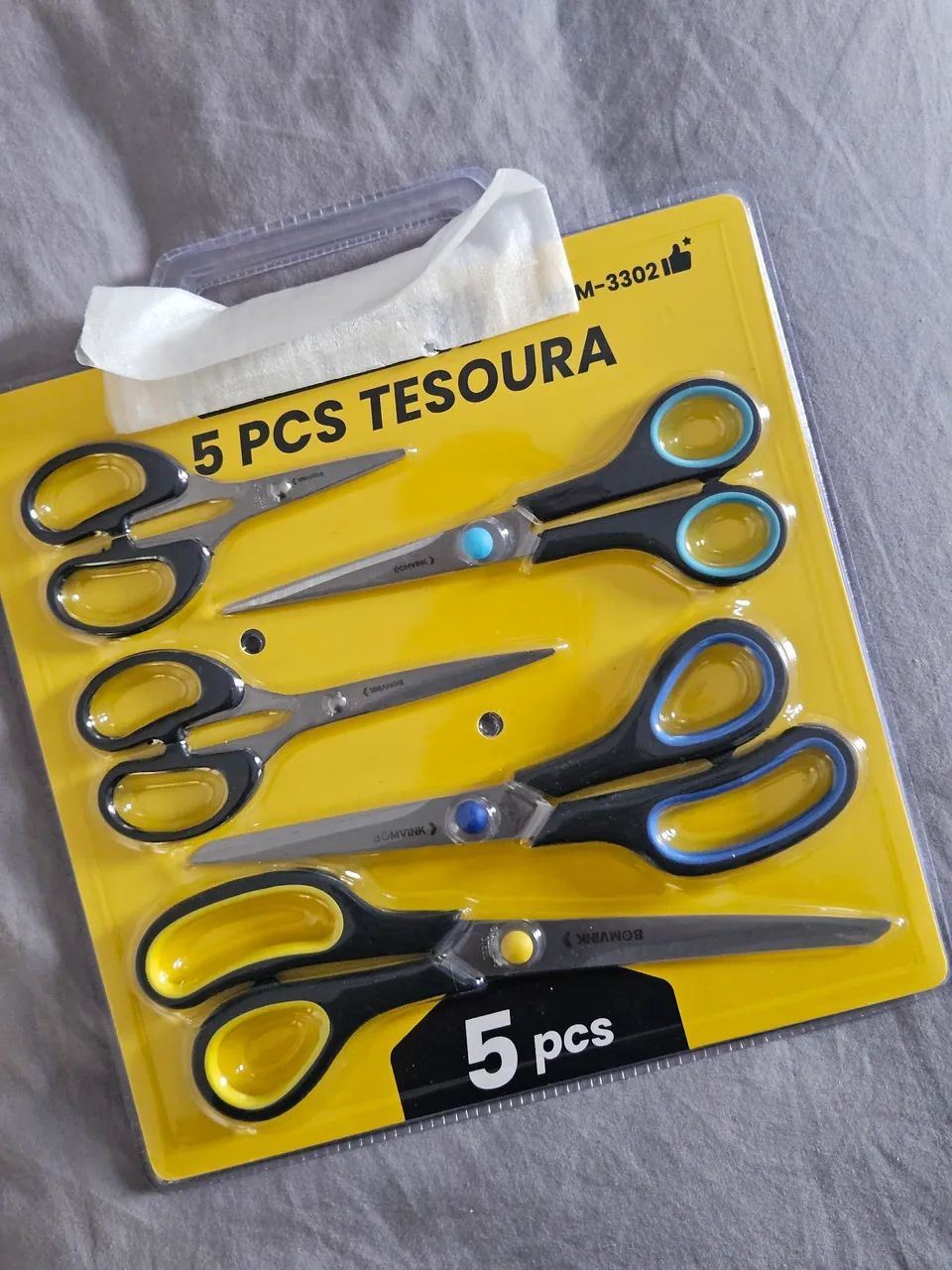 Kit de tesouras com 5 peças  - Foto 2