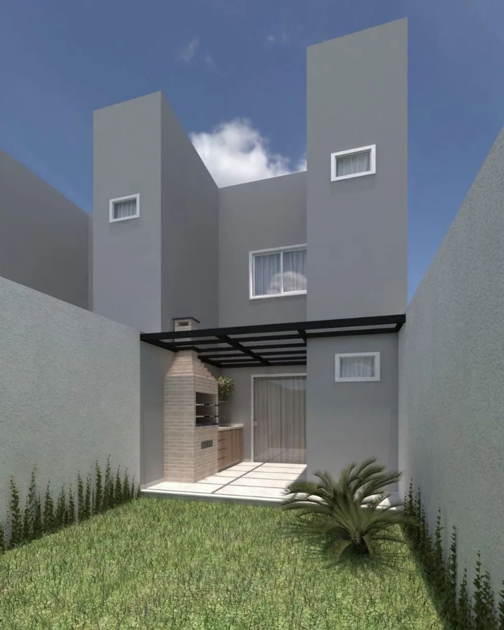 Casas duplex 2 suites e área gourmet  com churrasqueira  e quintal  - Foto 3