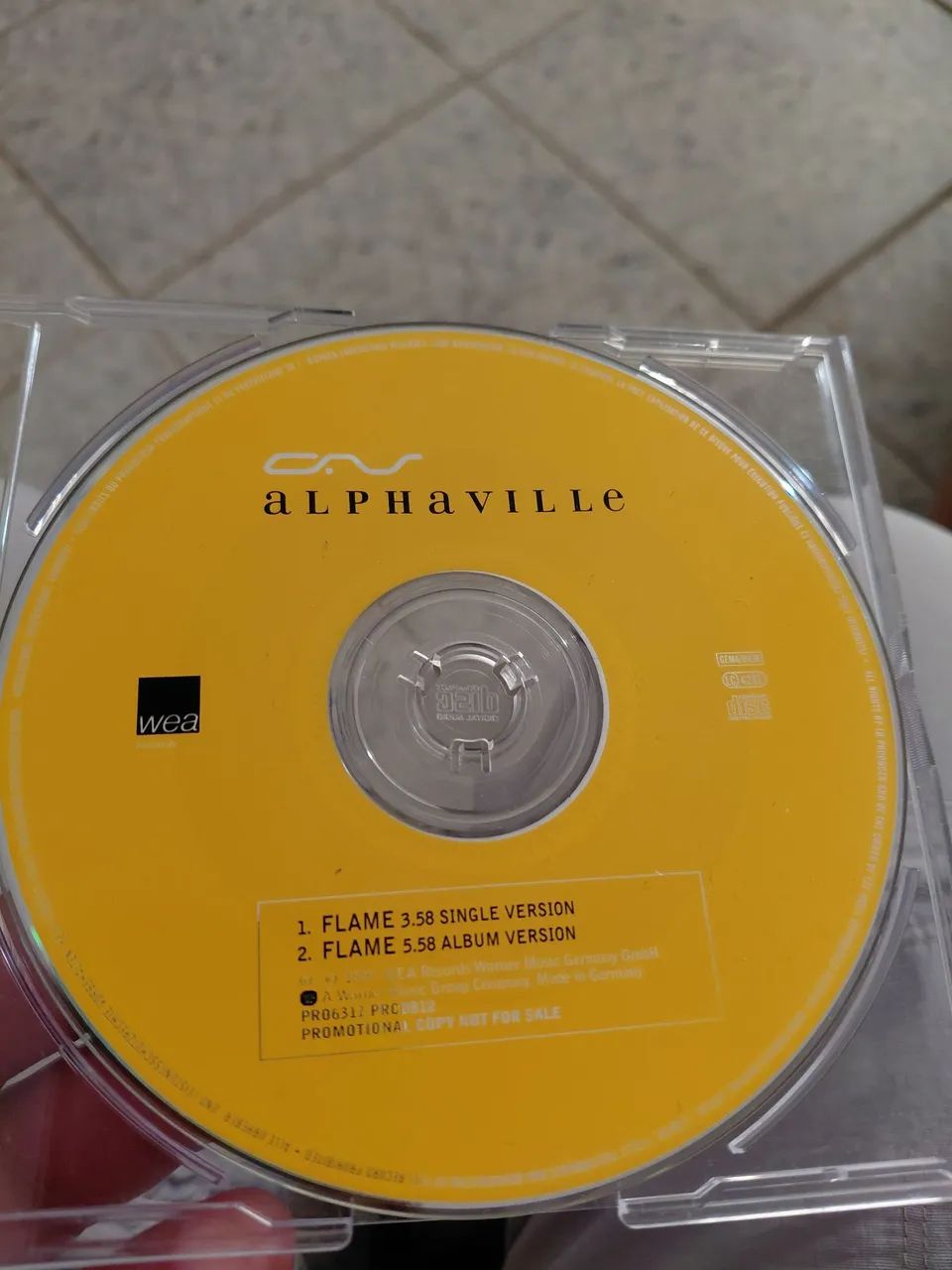 Alphaville - Flame CD single(promocional) - Foto 3