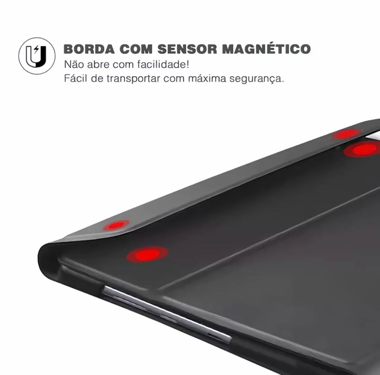 Capa case capinha com teclado ABS para iPad 7ª, 8ª, 9ª geração - Foto 4