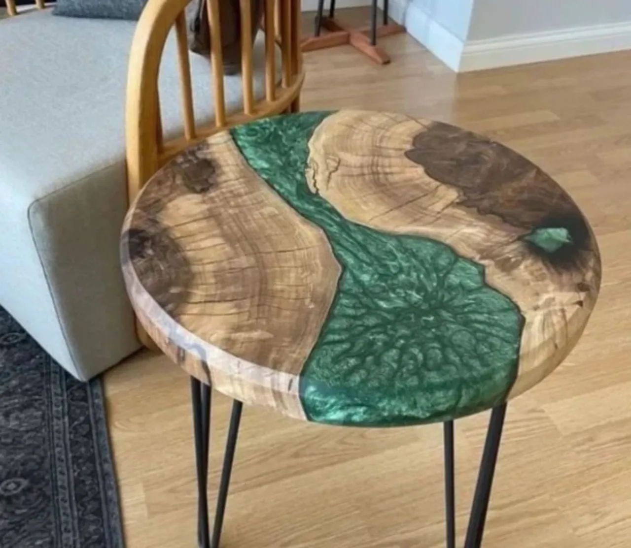 Mesa de resina epóxi  - Foto 4