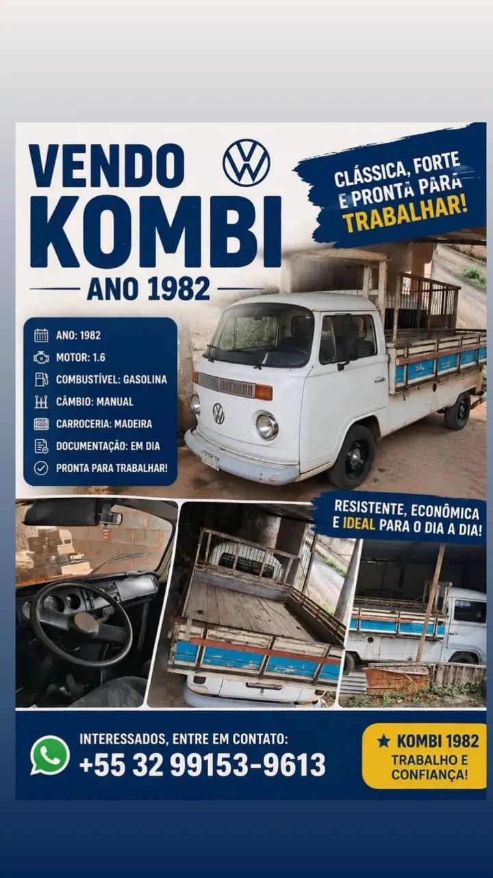 Volkswagen Kombi Pick-up 1982
