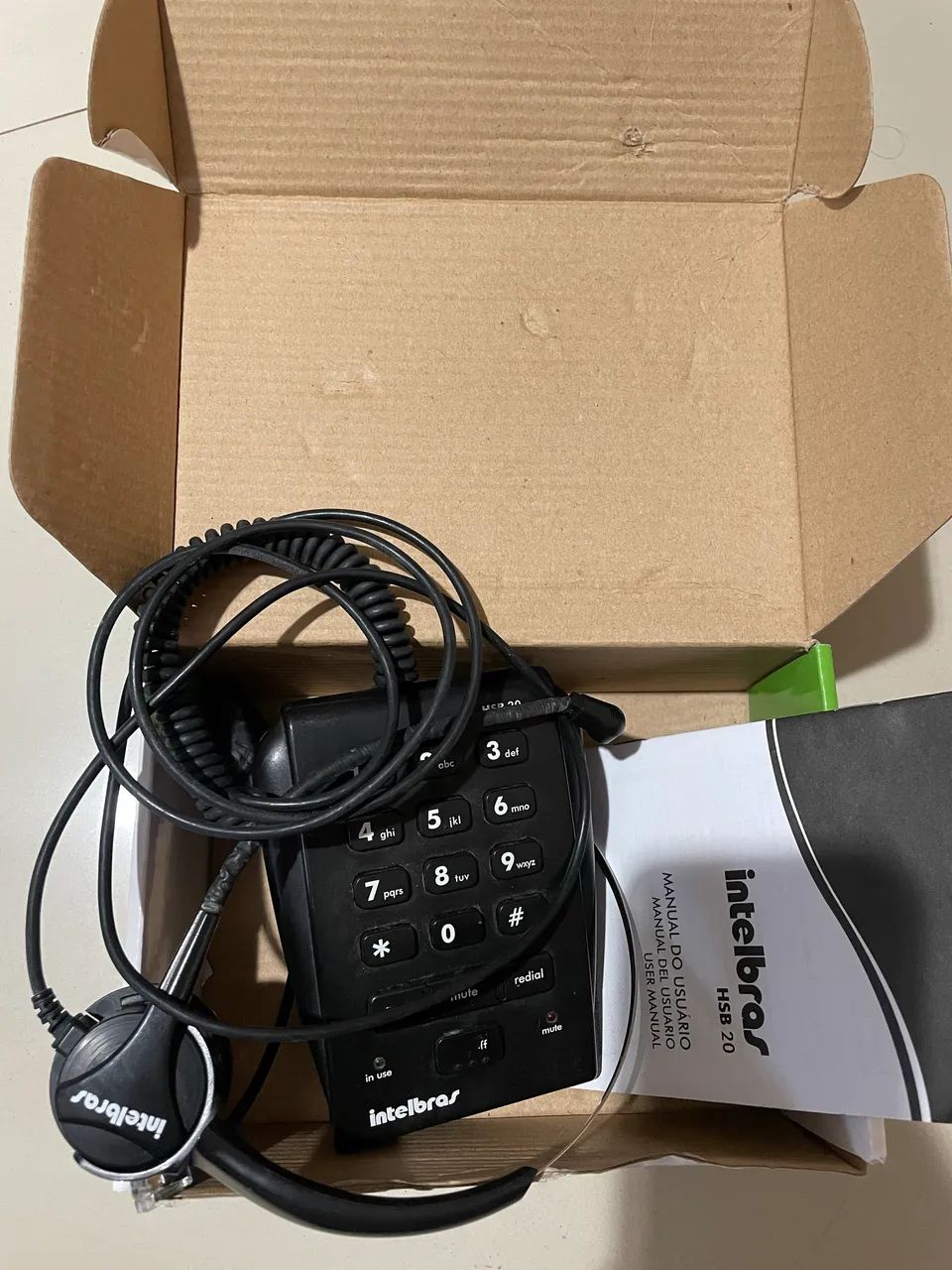 Telefone Analógico com Headset Intelbras HSB20 - Foto 2