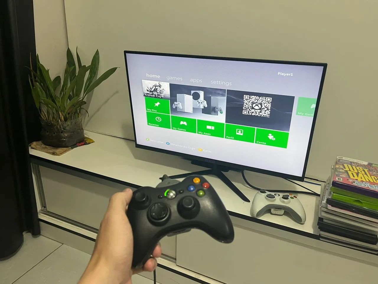 Xbox 360 slim desbloqueado 20 jogos físicos 2 controles <br>20 jogos físicos <br><br>Coloca 650 - Foto 3