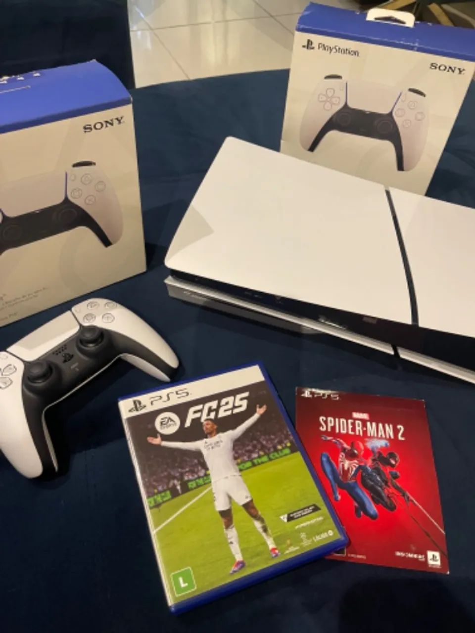 PS5 Mídia Física + Digital 1TB | FIFA 25 + Spider-Man | Excelente Estado