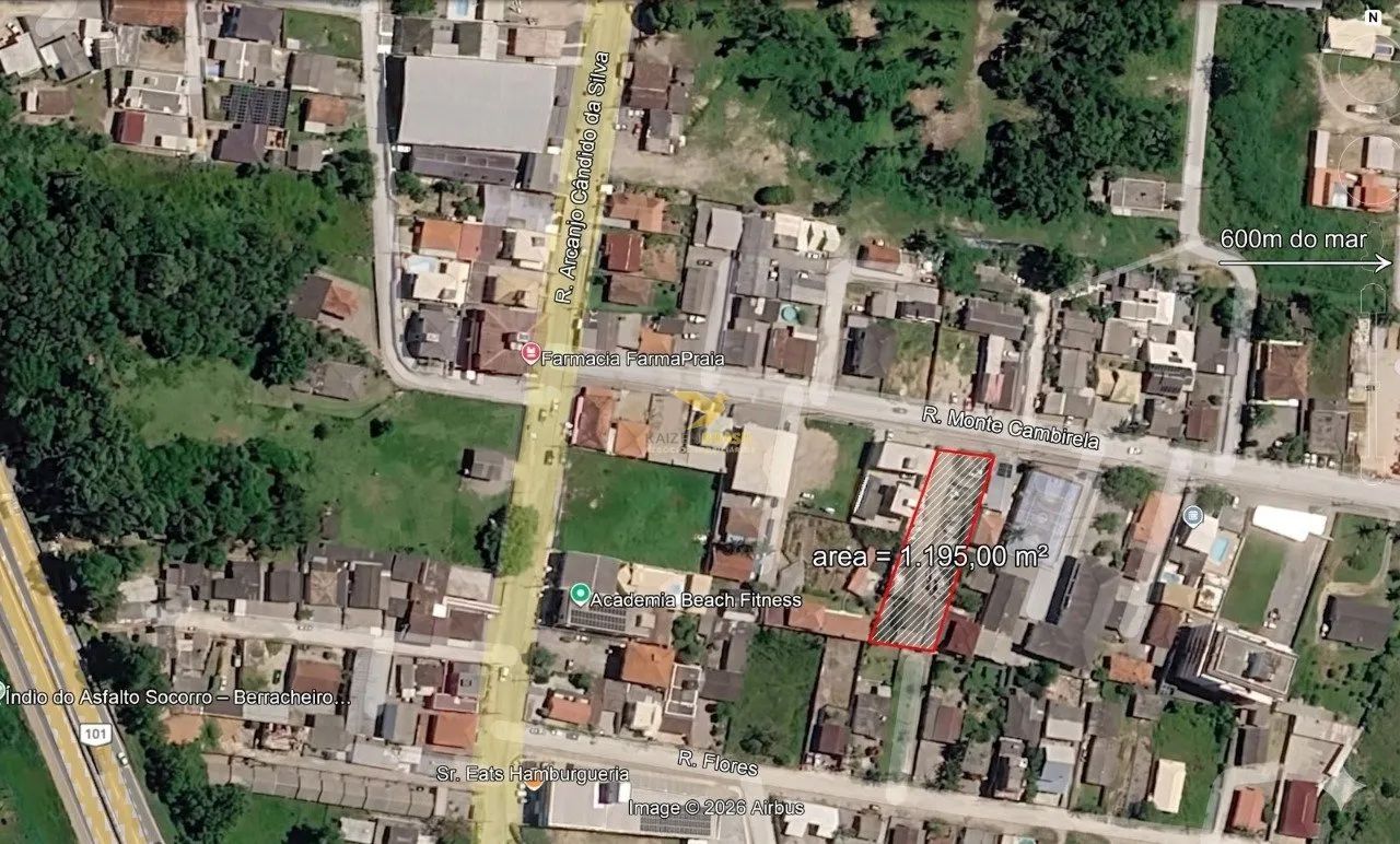 Terreno de 1.195m² na Praia de Fora em Palhoça - Foto 3
