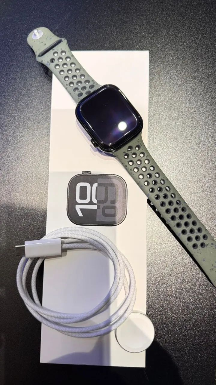 Apple watch series 10 46mm gps + celular Pulseira Nike + caixa