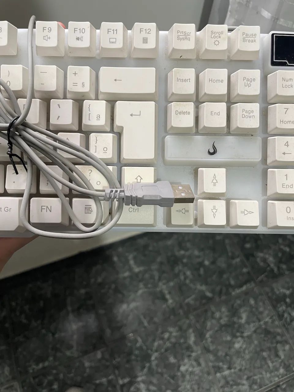 Teclado Rise Mode e Headset Redragon branco  - Foto 4
