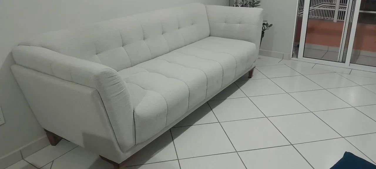Sofá living de linho  