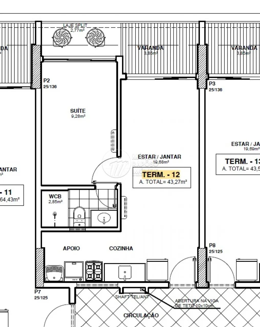 Apartamento Quarto e Sala com Varanda à venda no Edifício Lucarini - Foto 3