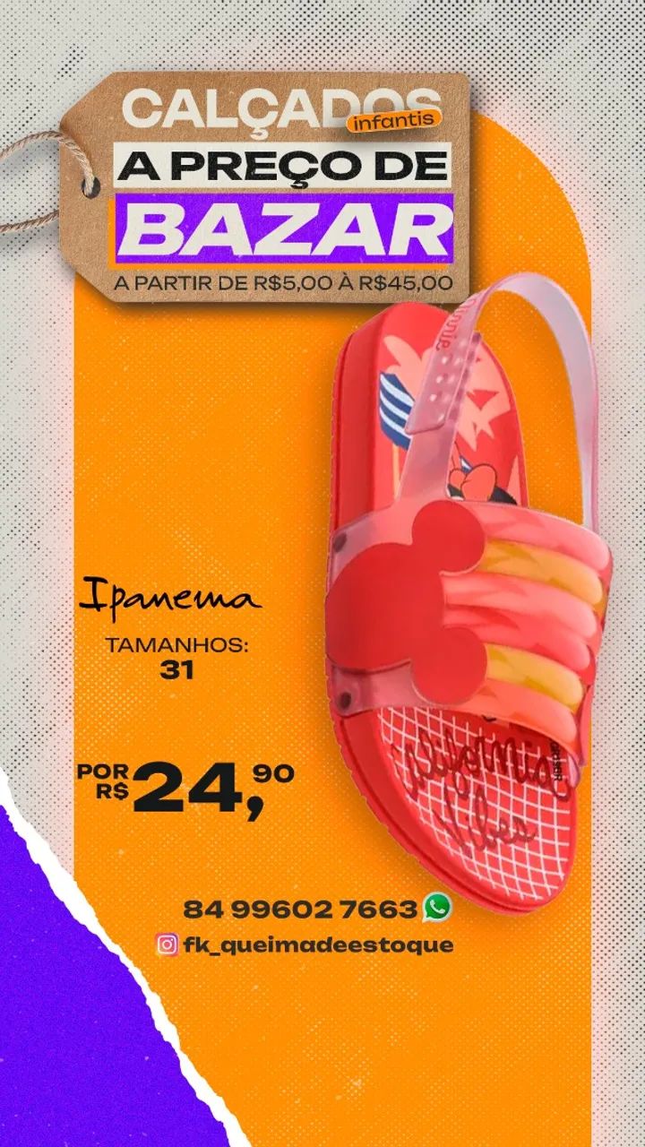 CALÇADOS INFANTIS