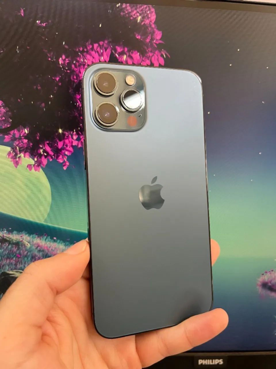 Apple iPhone 12 Pro Max 128gb Azul - Celulares e Smartphones