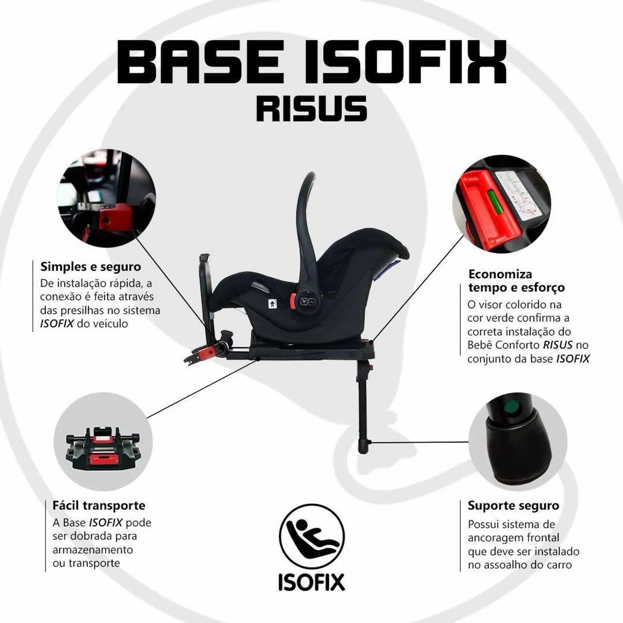 Base Veicular Isofix - Risus ABC Design - Foto 5