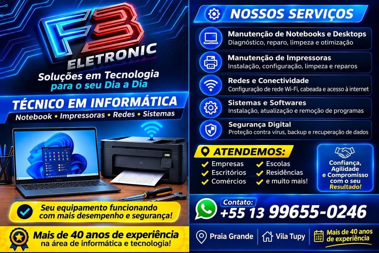 Reparo de Monitores, Computadores e impressoras