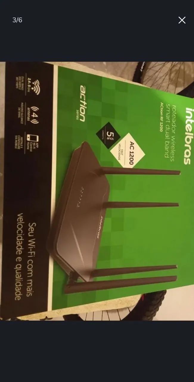 roteador intelbras wireless 4 antenas - Foto 2