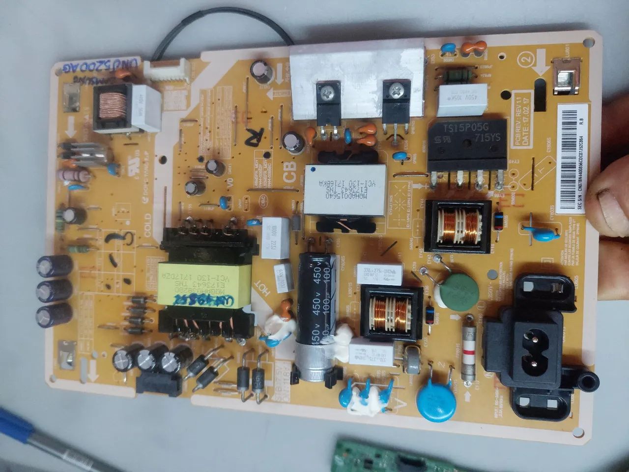 Fonte tv Samsung un49j5200ag  joinha