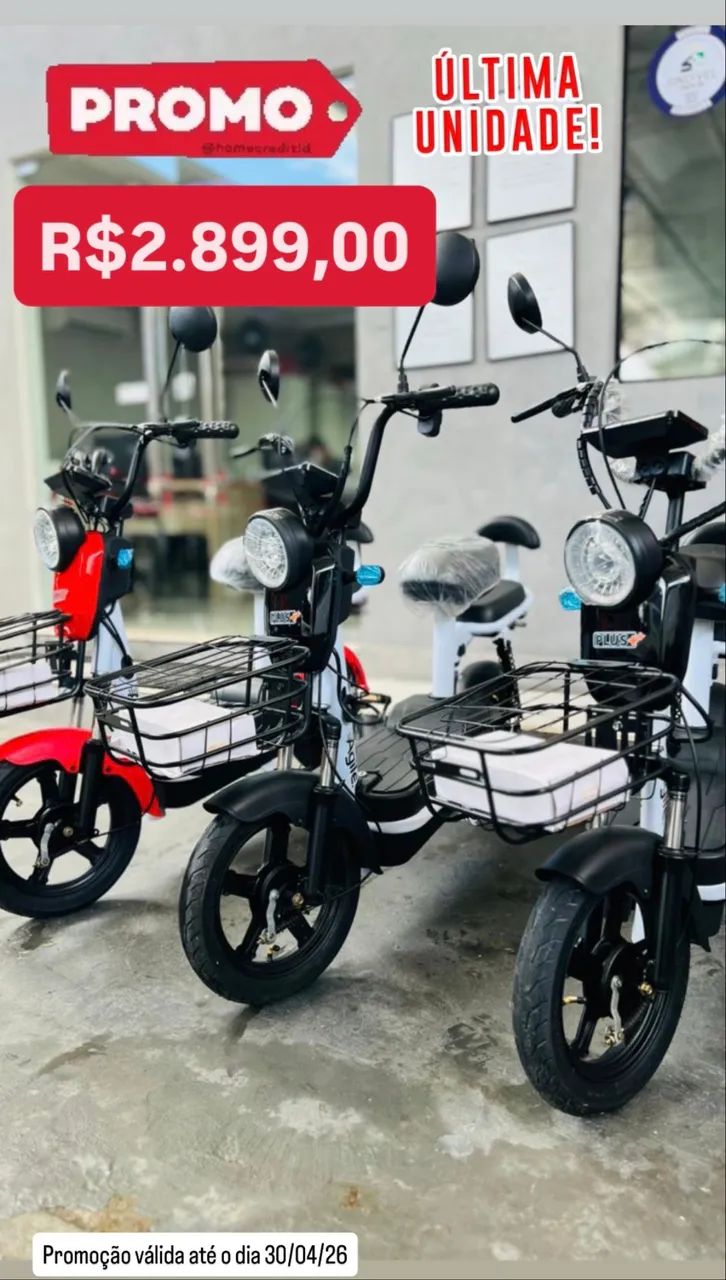 Moto Eletrica Scooter ágil bateria removível não precisa de CNH ! 