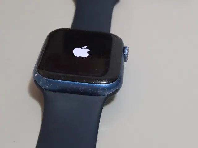 Apple Watch Series 7 45mm GPS + Cellular Azul - Funcionamento 100% - Foto 3