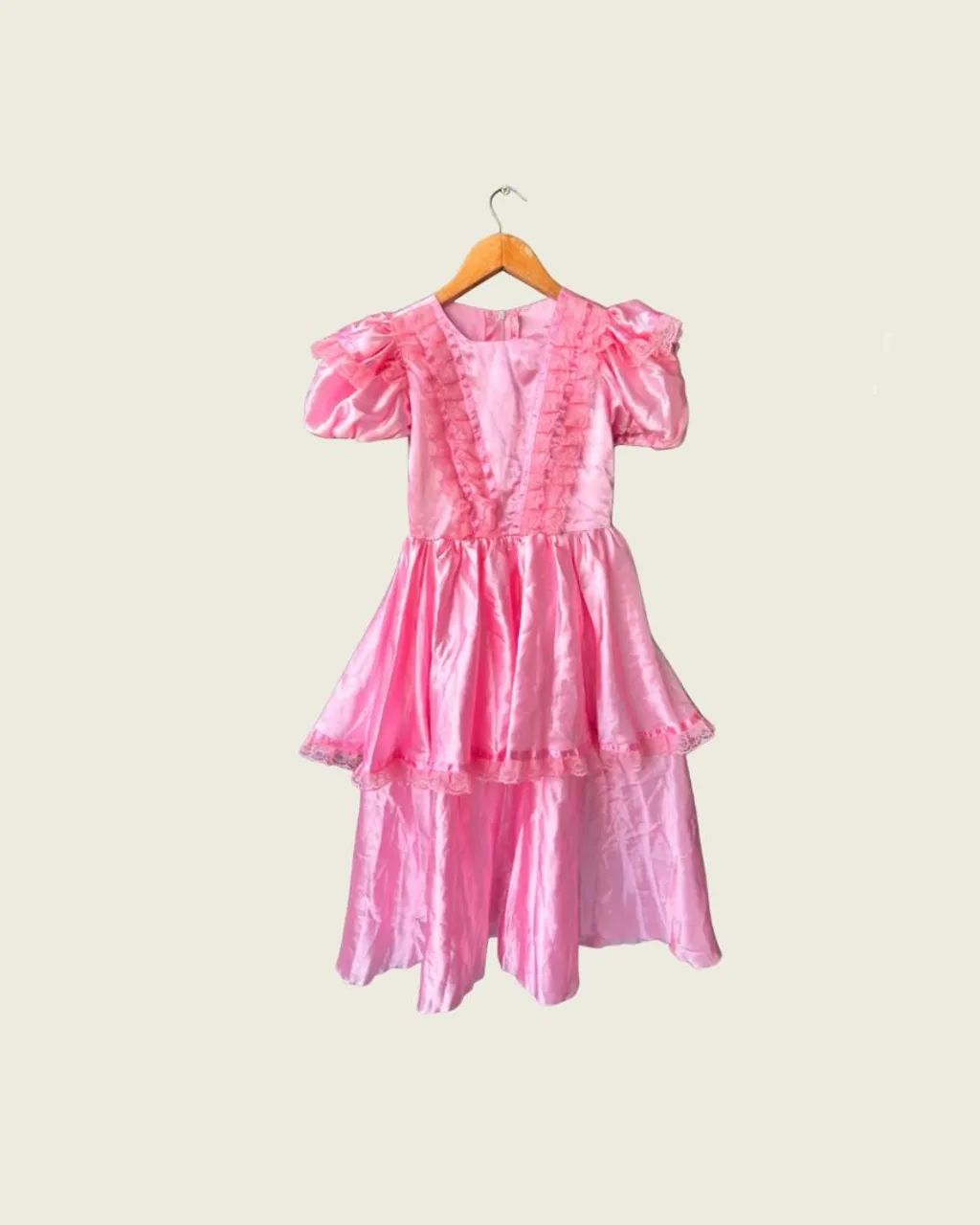 Vestido junino infantil em cetim