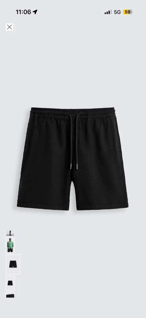 Bermuda Masculina Linho zara