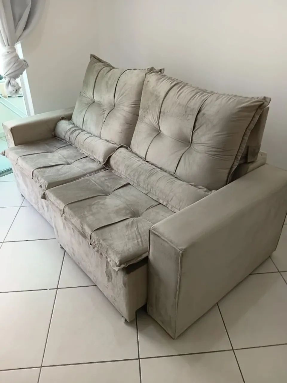 Sofá retrátil tá novo r$ 900 - Foto 3