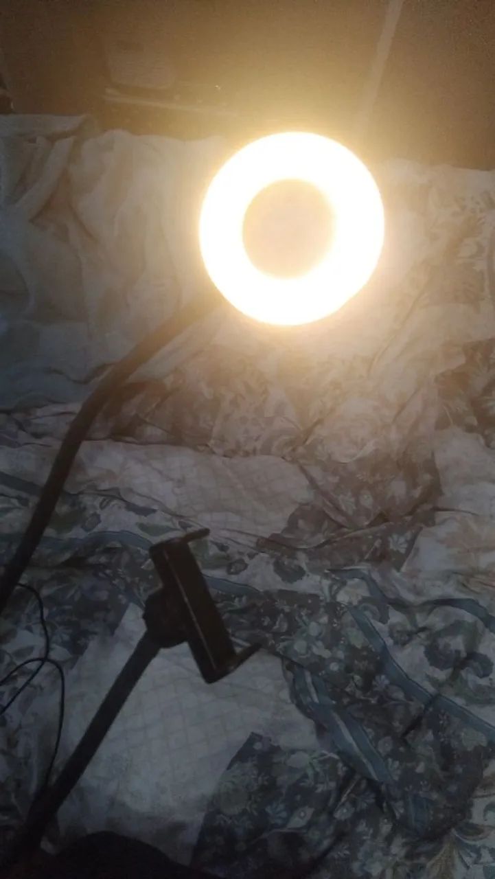 Ringlight de mesa com suporte para telefone  - Foto 2
