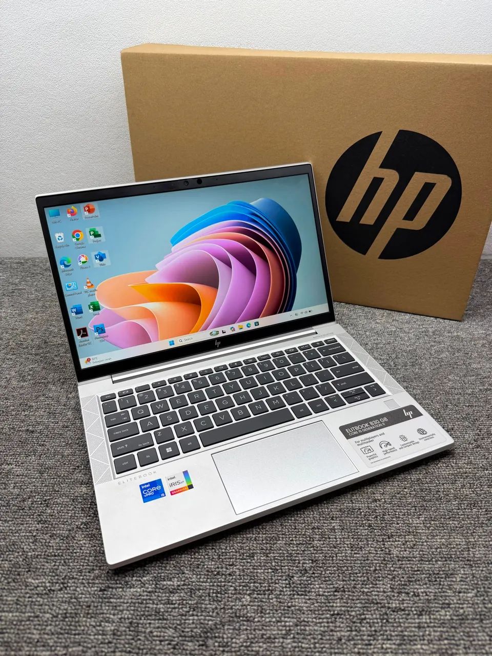 Notebook HP Elitebook i5 - SSD 512 GB - Intel Iris Xe - Com caixa e nota fiscal  - Foto 2