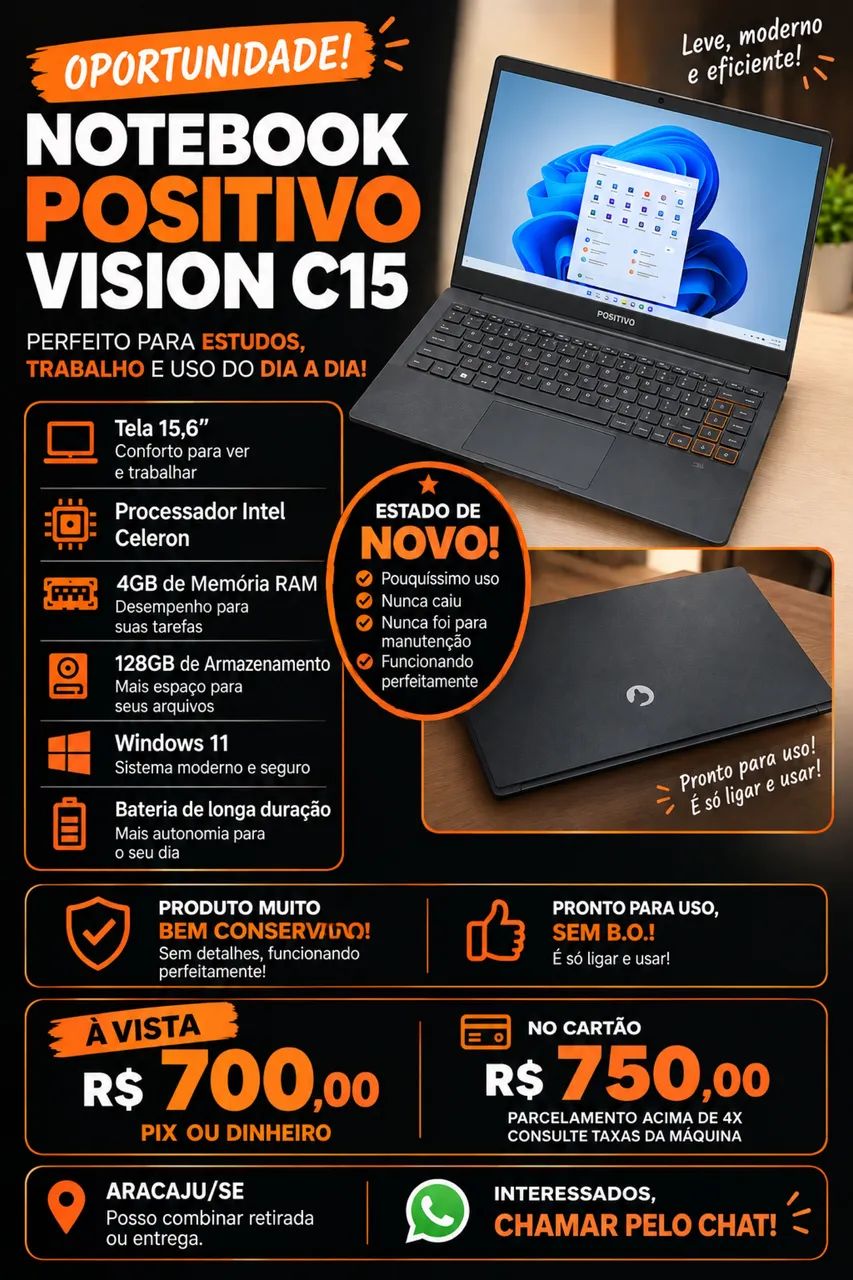 NOTEBOOK POSITIVO VISION C15
