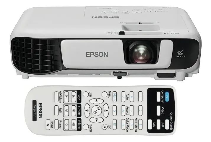 Projetor Epson PowerLite W42+ 3600lm branco - Foto 2