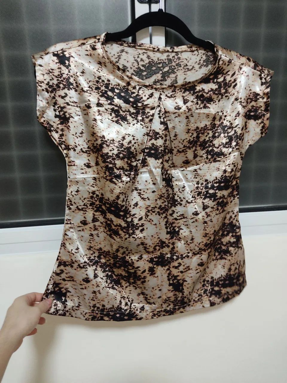 Blusa estampada seda - Foto 4