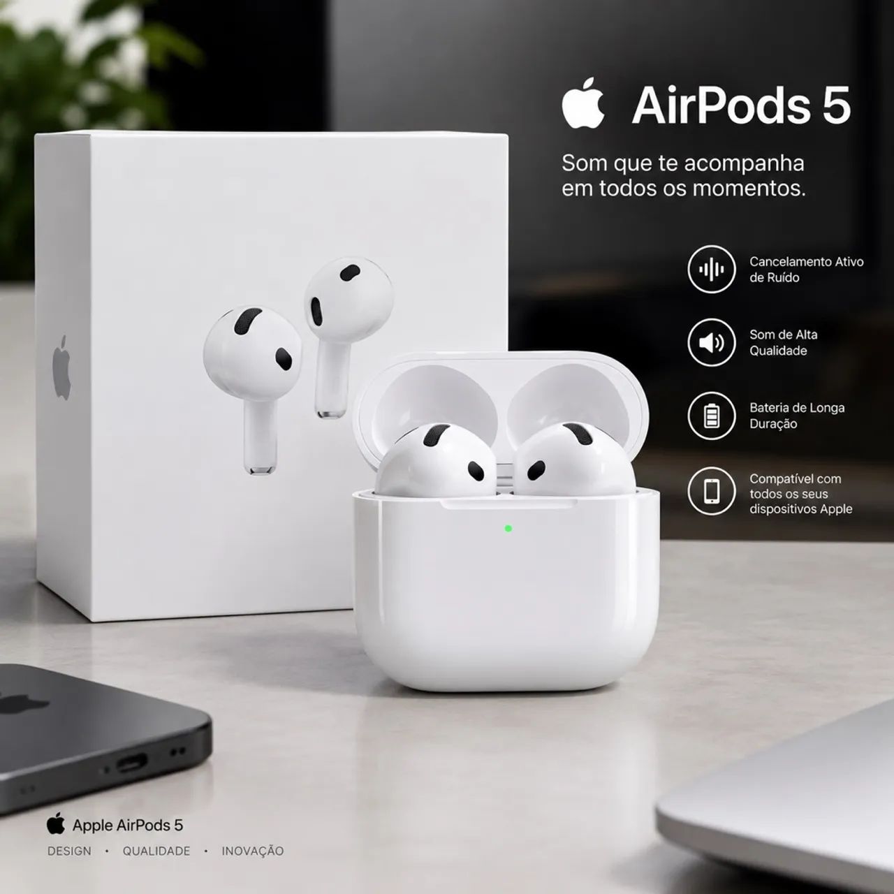 AirPods 5 Lançamento - Fones de Ouvido - Cosmorama, Mesquita