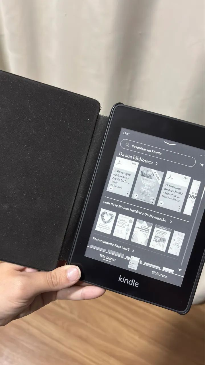 KINDLE PAPERWHITE 10° GERAÇÃO + CAPA ORIGINAL AMAZON + CAIXA ORIGINAL