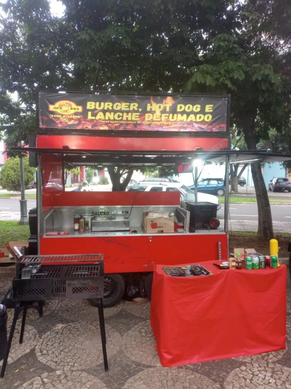 Trailer food truck 2eixos 