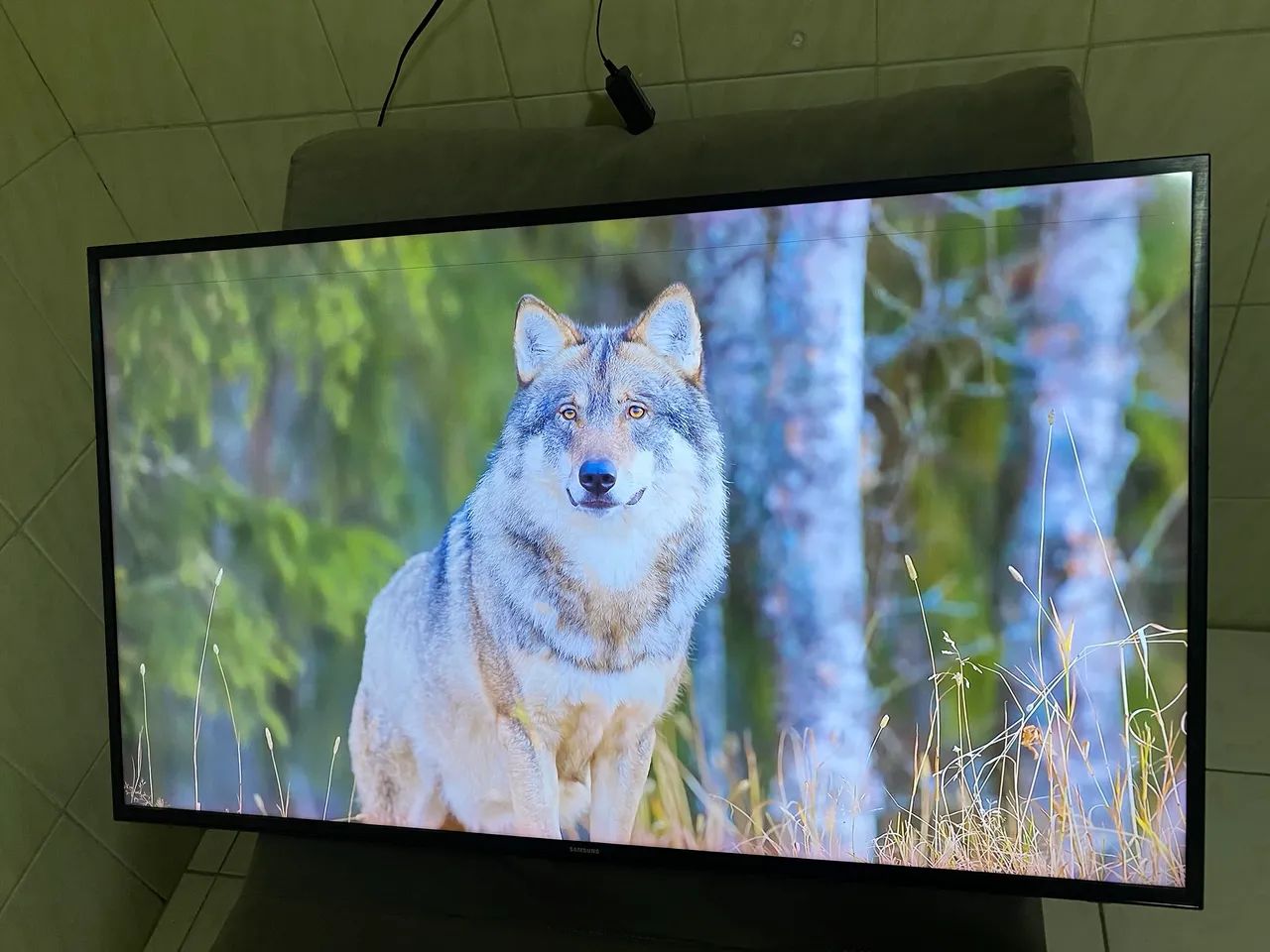 Tv smart 4 k Samsung tizen 50 polegadas detalhe imperceptível  - Foto 2
