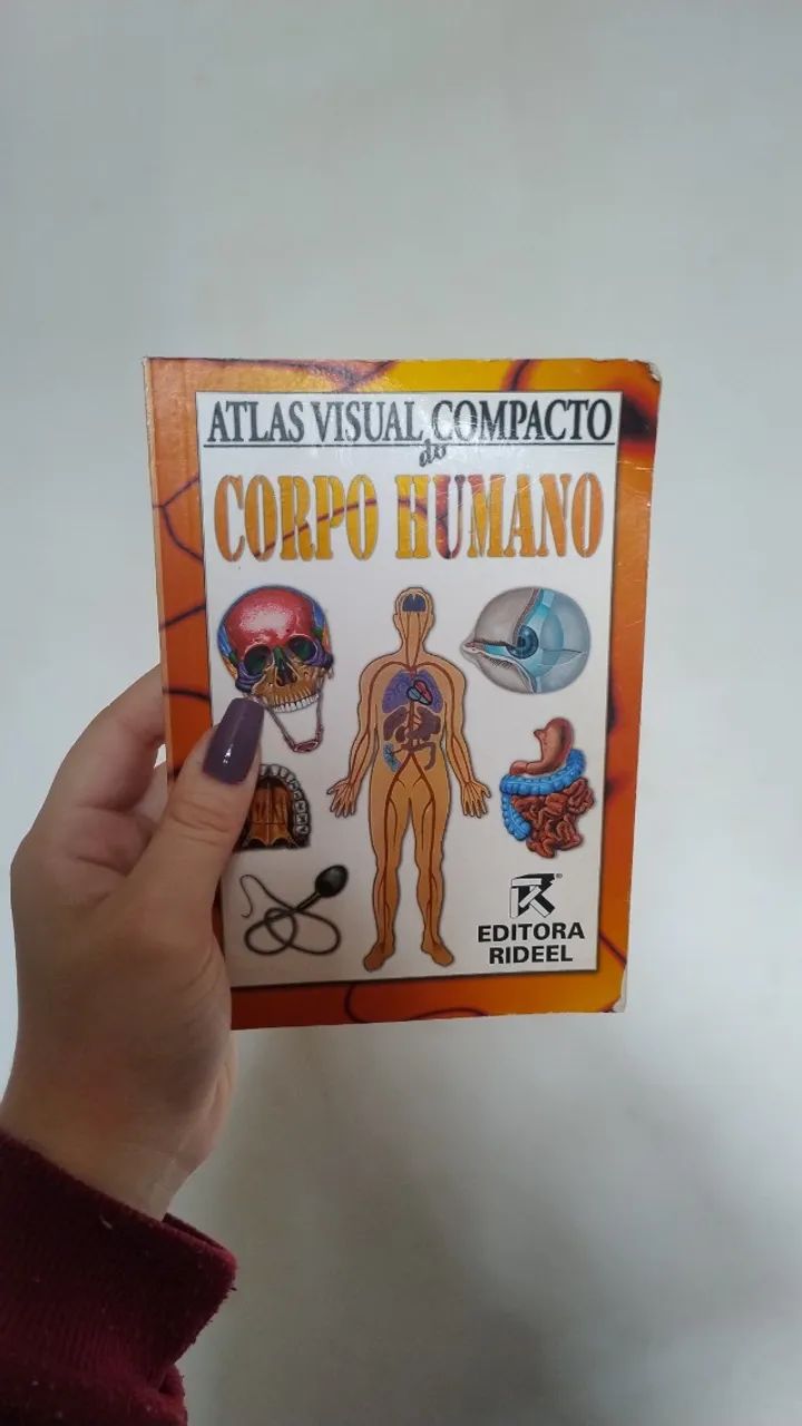 Atlas visual compacto do corpo humano - Editora Rideel