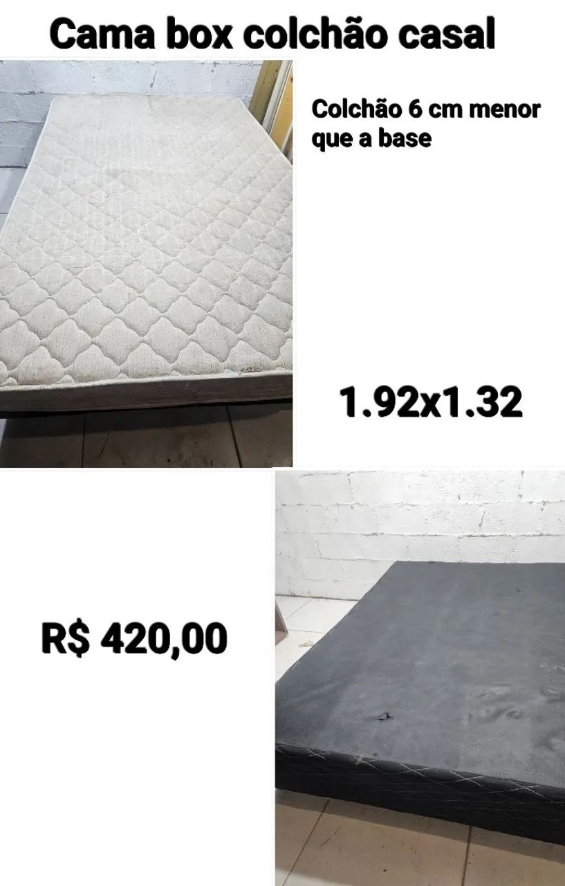 Cama box com colchão 