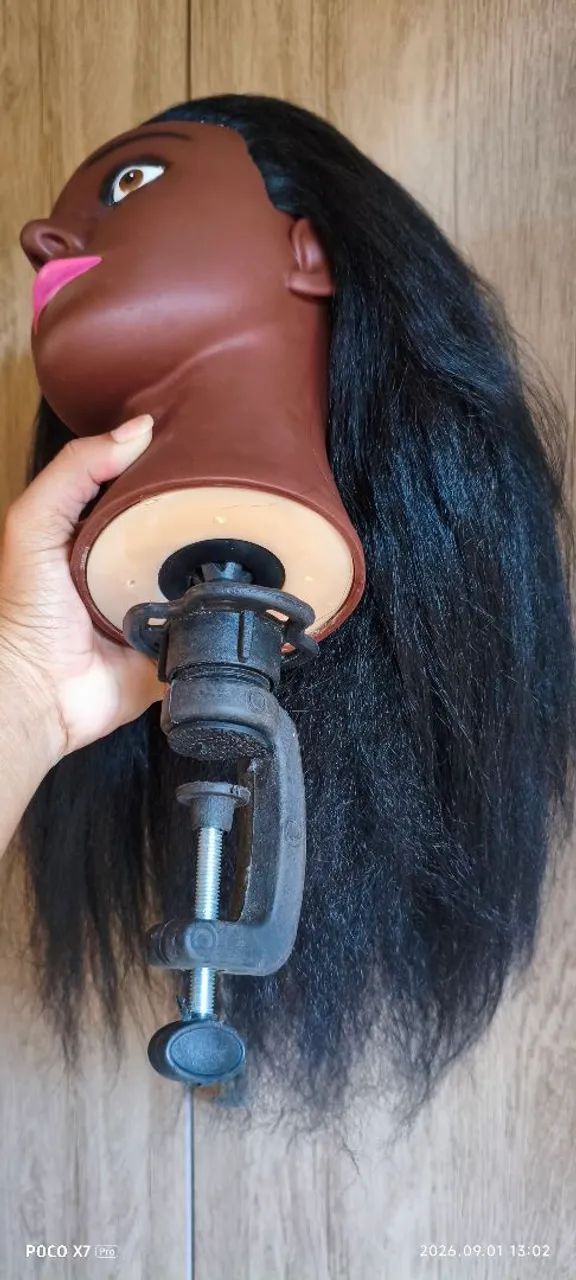 Cabeça de treino para trancistas e cabeleireiros - Foto 3