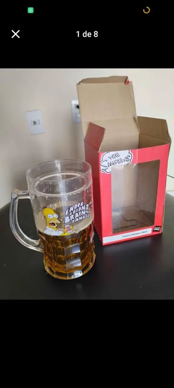 Vendo Caneca De Chopp Homer Simpsons Arroto 500 Ml