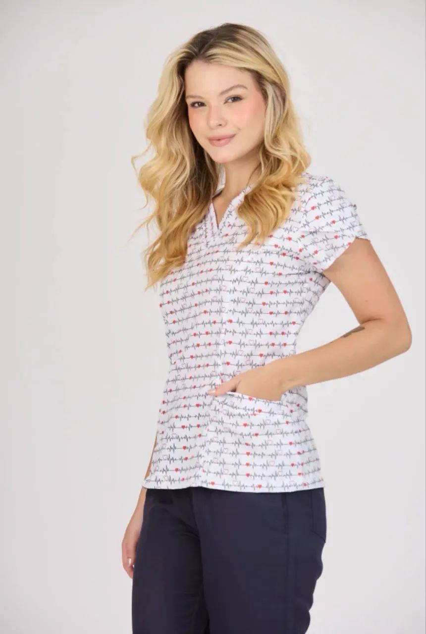 Bata Estampada - Batimento fundo branco  - Foto 2