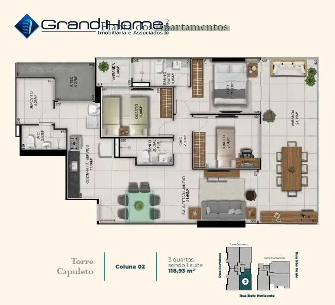 Apartamento 3 quartos em Praia da Costa - Foto 2