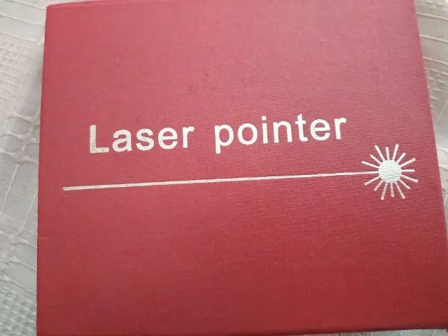 Super caneta laser pointer verde 98000mW kit completo.