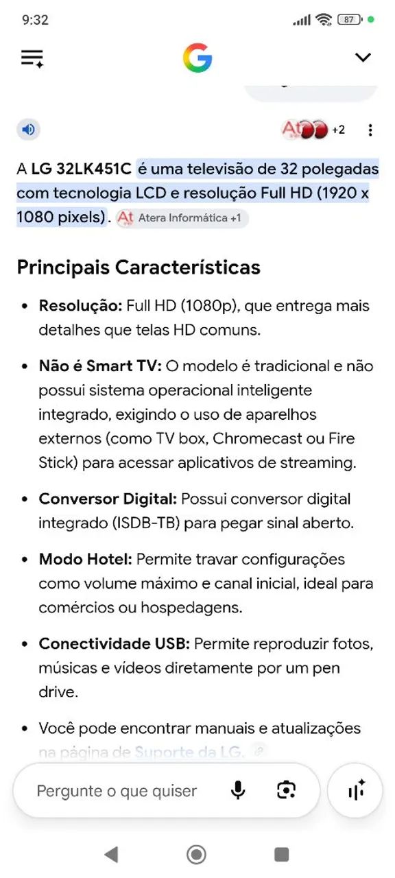 Tv LG 32 polegadas  - Foto 4