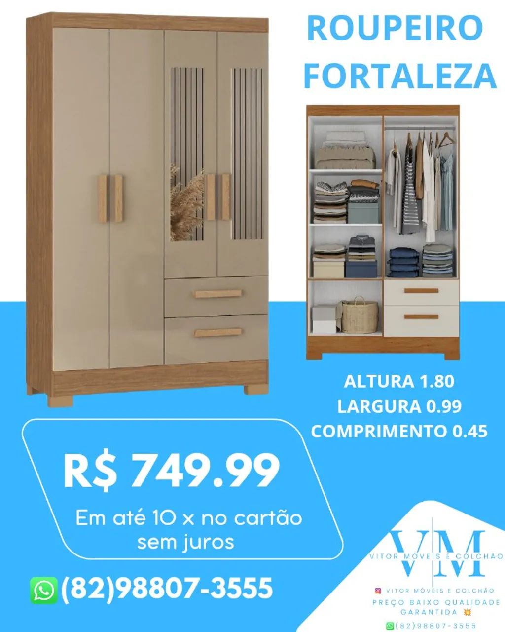 PROMOÇÃO DE GUARDA ROUPA SOLTEIRO  - Foto 2