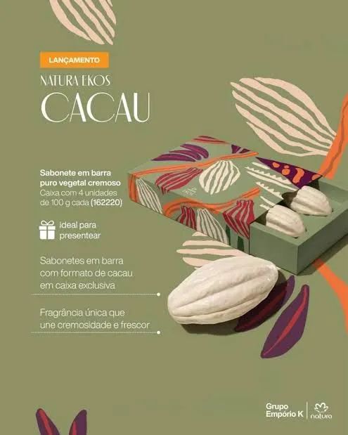 Sabonete Natura Ekos Cacau