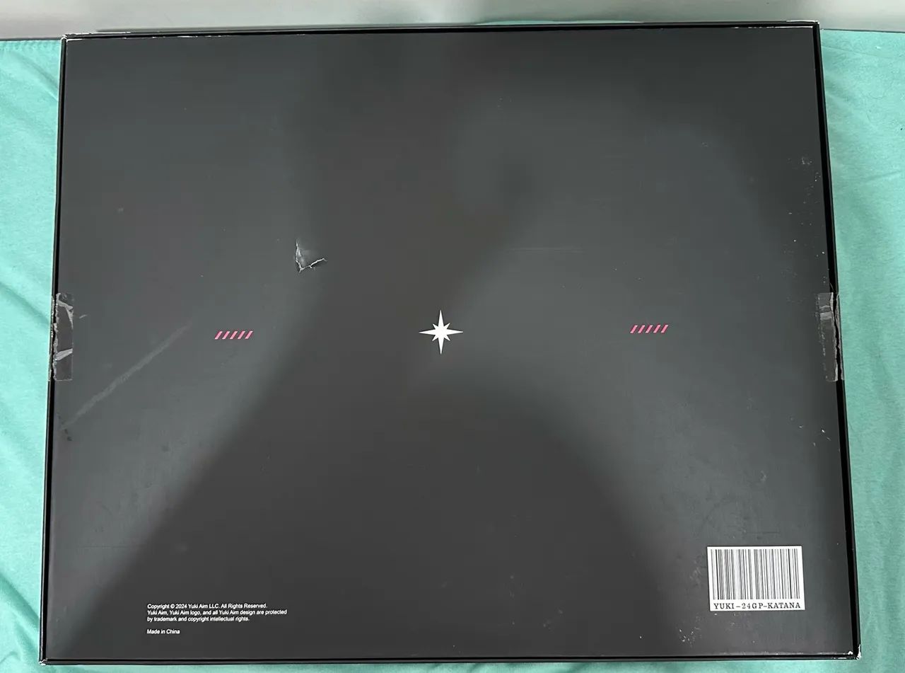 mousepad de vidro glasspad yuki aim katana city - Periféricos e