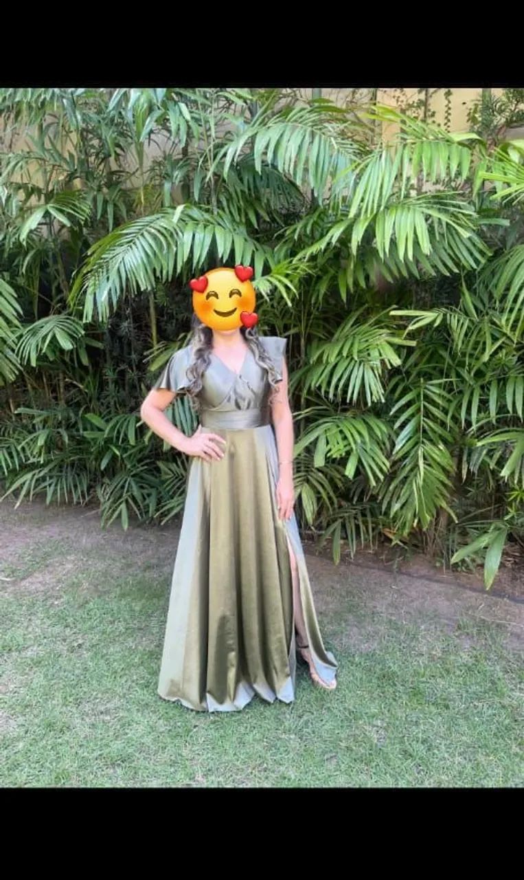 Vestido Madrinha verde Oliva - Foto 2