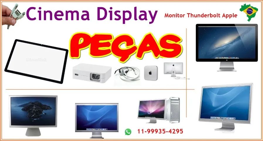 Computador Power Mac - Monitor Apple Thunderbolt Cinema Display 27 Polegadas Computador
