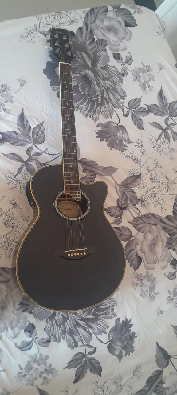 Violão elétrico condor com case gator - Foto 4