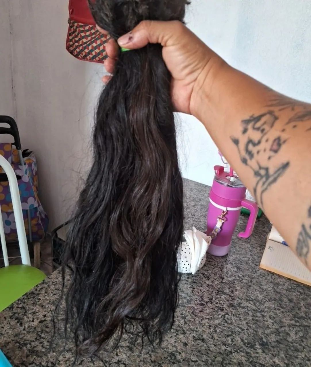 Cabelo liso 150 gramas 55 centímetros  - Foto 2